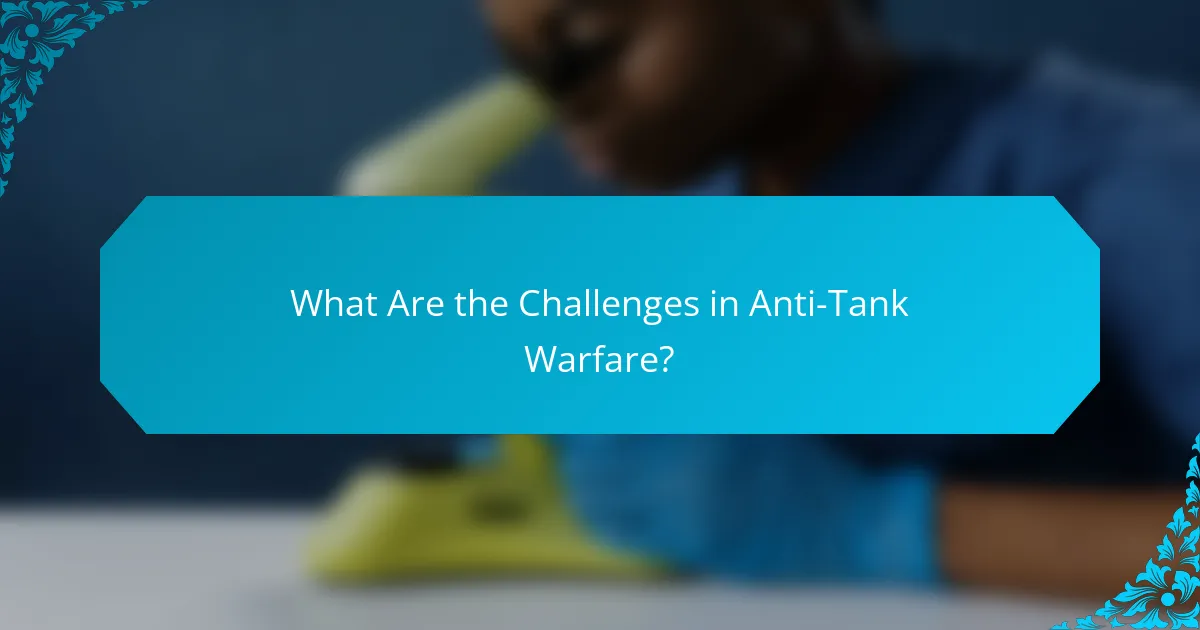 What Are the Challenges in Anti-Tank Warfare?